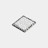 White Fast Food Icons Pattern Post-it® Notes (Schuin)