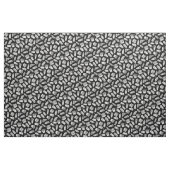 White Fast Food Icons Pattern Stof (Yard (91,4 cm))