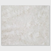 White Faux Fur Cadeaupapier (Vlak)