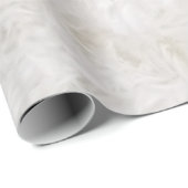 White Faux Fur Cadeaupapier (Rol Hoek)