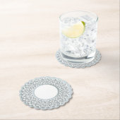 White Faux Lace Elegant Papieren Onderzetters (Insitu)