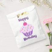 White Favor Bag/Cupcake Bedankzakje (Gezegeld)