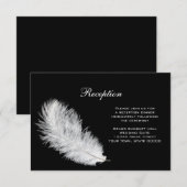 White Feather Black-opnamekaart Informatiekaartje (Voorkant / Achterkant)