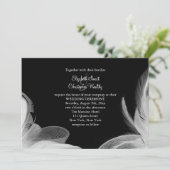 White Feathers 2 Wedding Invitation Kaart (Staand voorkant)
