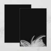 White Feathers 3.5x5 Enclosure Card Informatiekaartje (Voorkant / Achterkant)