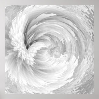 White Feathers Angel Wings Abstract Victoriaans Poster