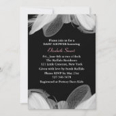 White Feathers Baby shower Invitation Kaart (Voorkant)