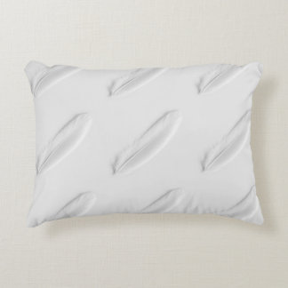 White Feathers Bird Elegant Pillow Accent Kussen