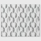 White Feathers Cadeaupapier (Vlak)