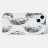White Feathers Case-Mate iPhone Case (Achterkant (horizontaal))
