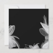 White Feathers Invitation Kaart (Voorkant)