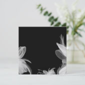 White Feathers Invitation Kaart (Staand voorkant)