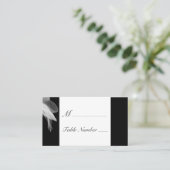 White Feathers Place Card Plaatskaartje (Staand voorkant)