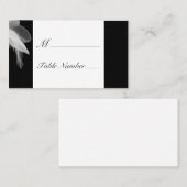 White Feathers Place Card Plaatskaartje (Voorkant / Achterkant)