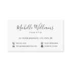 White feminne script aangepaste sociale media logo