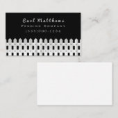 White Fence Design Fencing Company Visitekaartje (Voorkant / Achterkant)