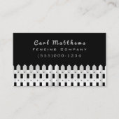 White Fence Design Fencing Company Visitekaartje (Voorkant)