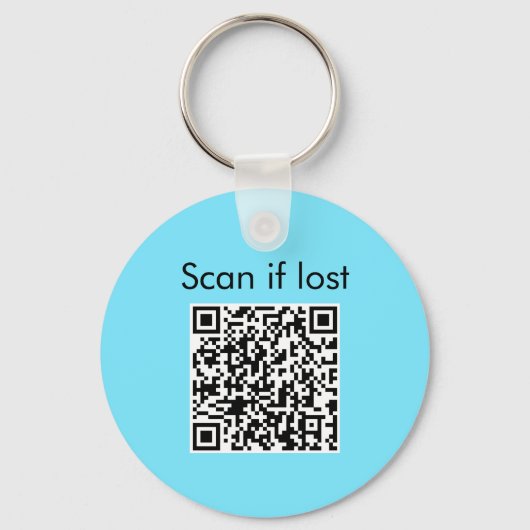 White Ferret QR Code Music Lover Sleutelhanger (Achterkant)