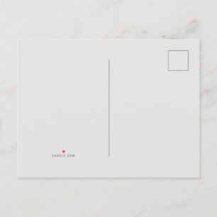 White #FFFFFF, Aqua Haze Aankondigingskaart