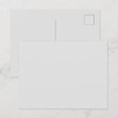 White #FFFFFF, Aqua Haze Aankondigingskaart (Voorkant / Achterkant)