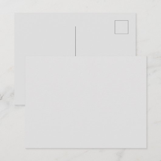 White #FFFFFF, Aqua Haze Aankondigingskaart (Voorkant / Achterkant)