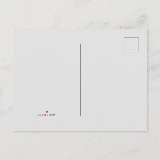 White #FFFFFF, Aqua Haze Aankondigingskaart (Achterkant)