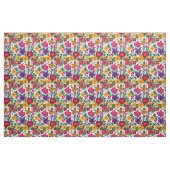 White Fiesta Floral Extravaganza Stof (Fat Quarter)