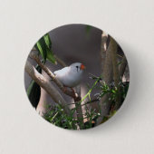 White Finch foto Ronde Button 5,7 Cm (Voorkant)