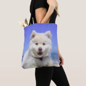 White Fins Lapphund Puppy Cute Tote Bag (Dichtbij)