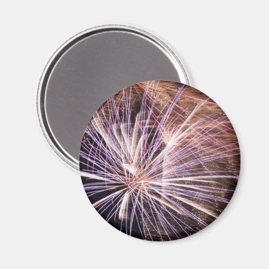 White Fireworks Magneet (Voorkant / Achterkant)