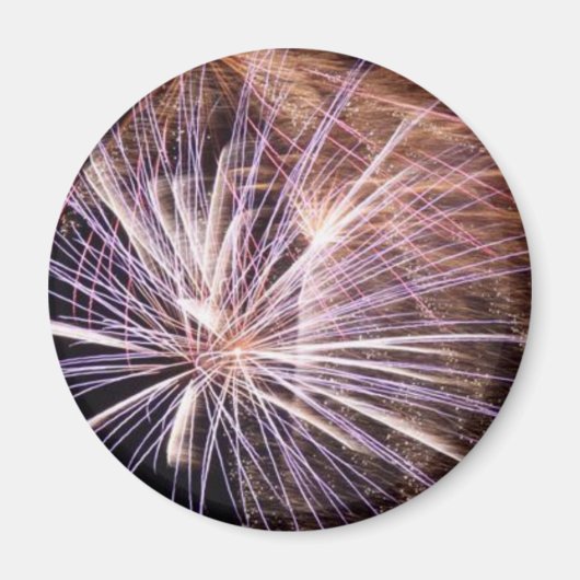 White Fireworks Magneet (Voorkant)
