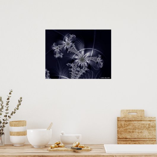 White Fireworks Poster (Keuken)