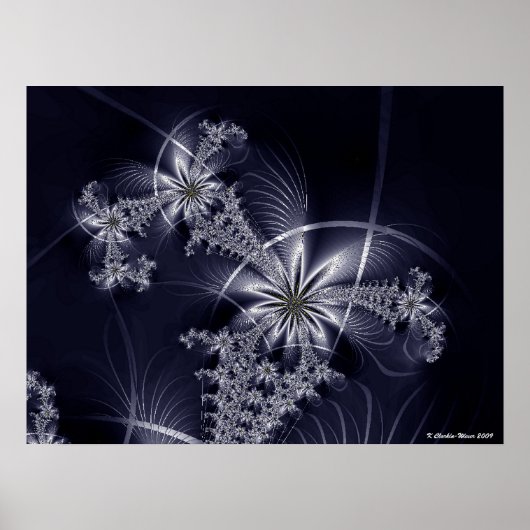White Fireworks Poster (Voorkant)