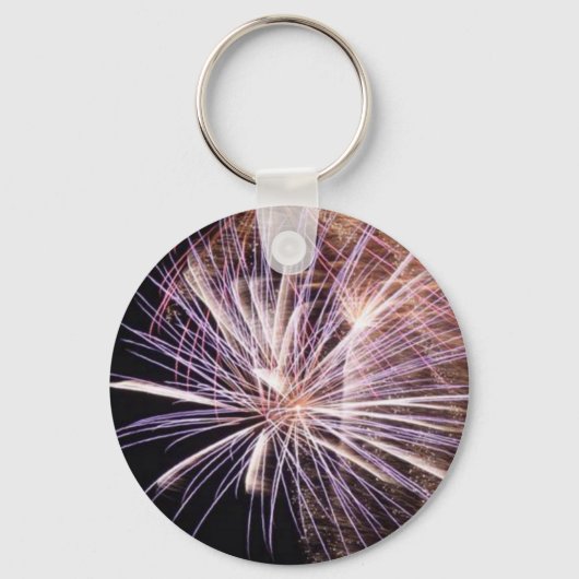 White Fireworks Sleutelhanger (Voorkant)