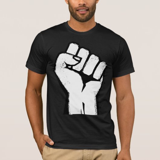 White Fist Resistance T-shirt (Voorkant)