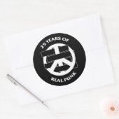 White Flag 25 year peace sign sticker sheet (Envelop)