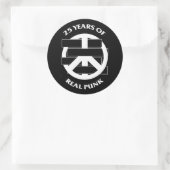 White Flag 25 year peace sign sticker sheet (Tas)