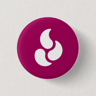 White Flame - Round Button