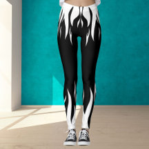 White Flame Zwarte leggings voor sport & gym