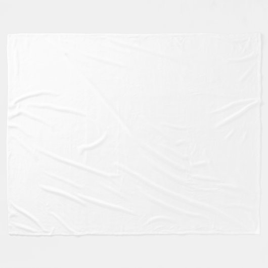 White Fleece Blanket Deken (Voorkant (Horizontaal))