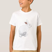 White Flemish Giant Rabbit T-shirt (Voorkant)