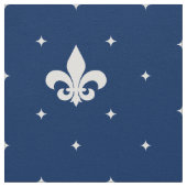 White Fleur-de-lis Stof (Close Up)
