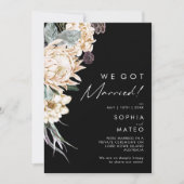 White Floral | Aankondiging van de zwarte lozing (Voorkant)