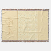 White Floral Accented Designer Deken (Voorkant)