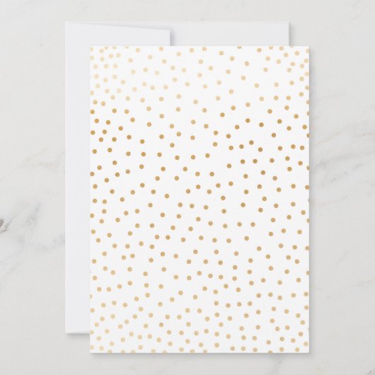 White Floral Baby Sprinkle Invitation Kaart (Achterkant)