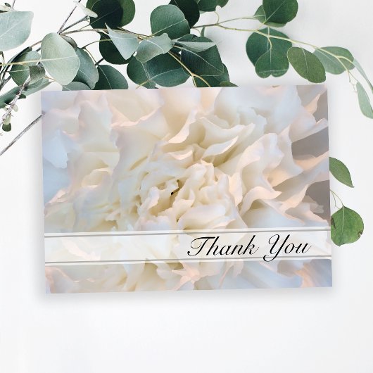 White Floral bedankt je voor je sympathie