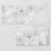 White Floral Blank Weduwen Place Cards Plaatskaartje (Voorkant / Achterkant)