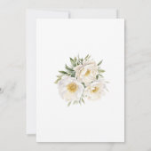 White Floral Blue Hydrangea Garden Baby shower Kaart (Achterkant)