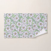 White Floral Bouquet Pattern-ontwerp Bad Handdoek (Handdoek)