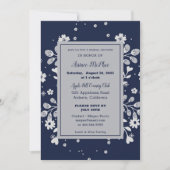 White Floral Bridal Shower Kaart (Voorkant)